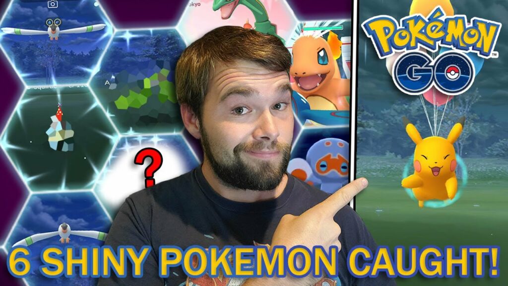 SHINY FLYING PIKACHU! 6 SHINY POKEMON CAUGHT! (Pokemon GO Fest Challenge)