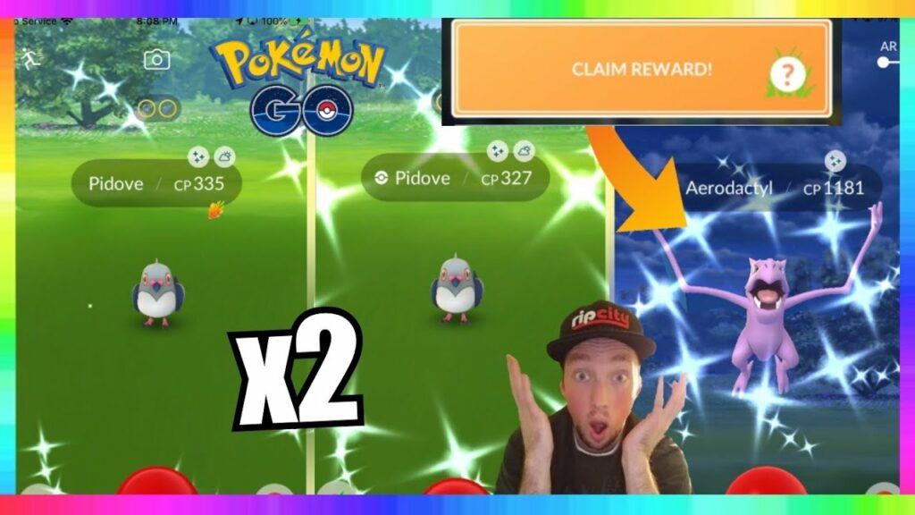 2x SHINY PIDOVE CAUGHT & SHINY AERODACTYL CAUGHT IN POKEMON GO! ( INSANE REACTIONS )