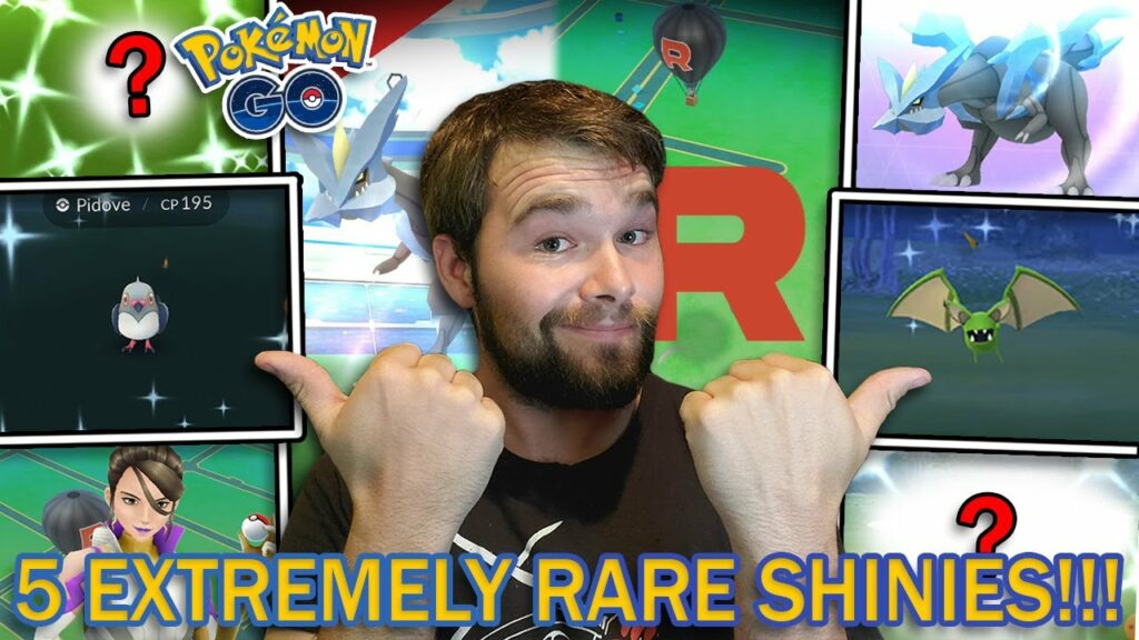 5 RARE SHINY POKEMON CAUGHT! TEAM GO ROCKET BALLOONS! KYUREM! AND MORE! (Pokemon GO)