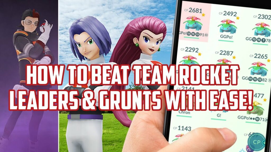 How to Beat Team Rocket Leaders/Grunts with Ease in Pokemon Go!