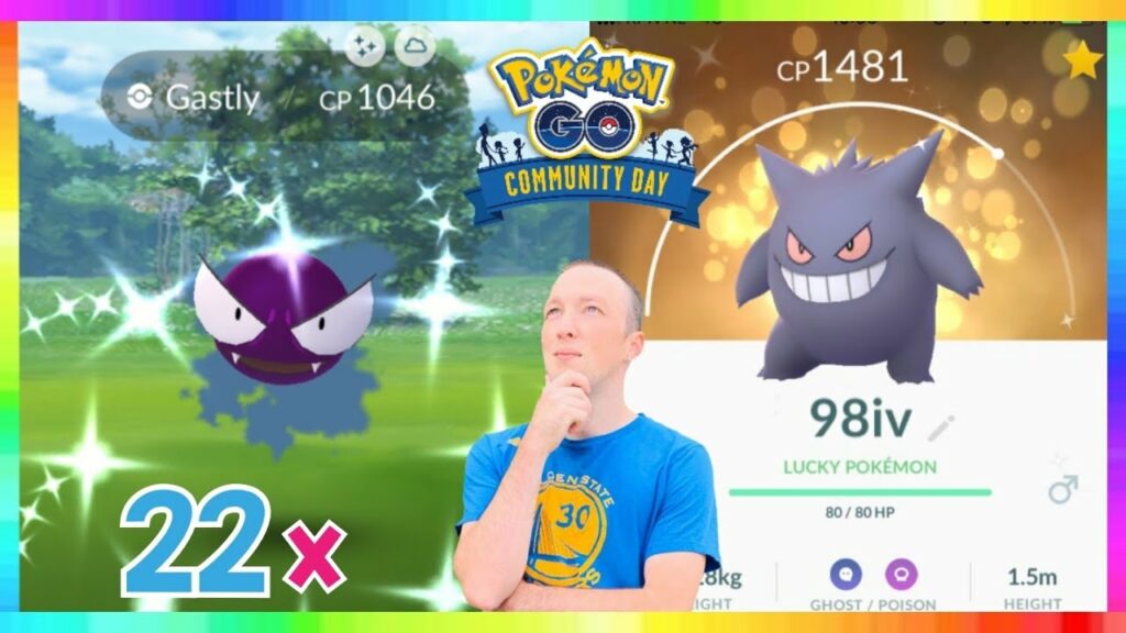 22x SHINIES CAUGHT & 98iv SHINY GASTLY CAUGHT IN POKEMON GO! GASTLY COMMUNITY DAY EVENT