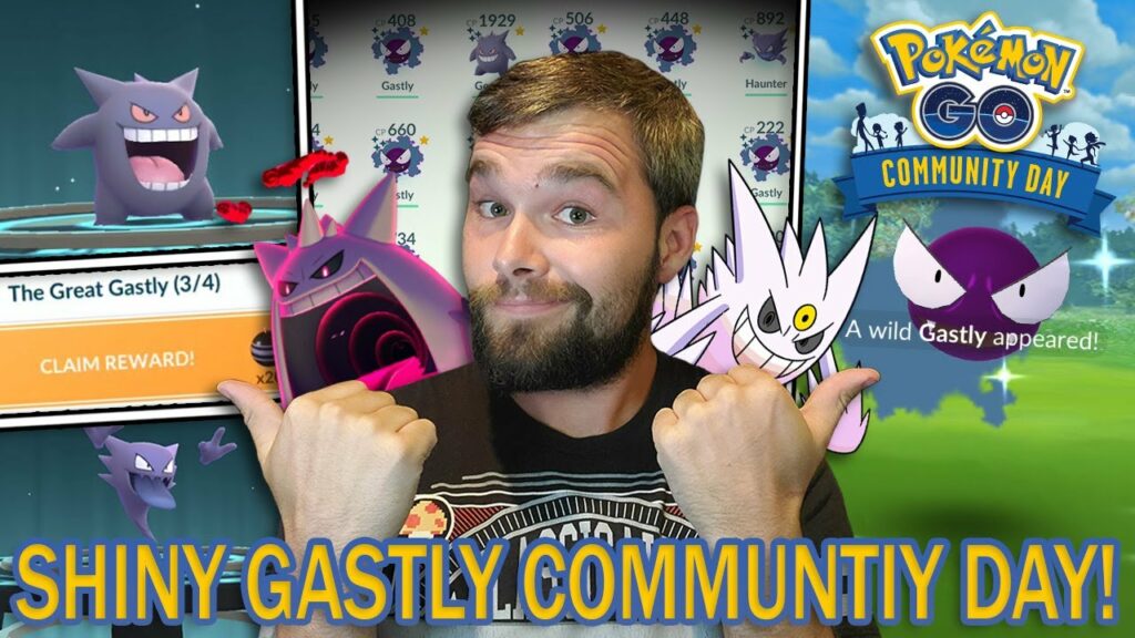 SHINY GASTLY COMMUNITY DAY! (Pokemon GO)