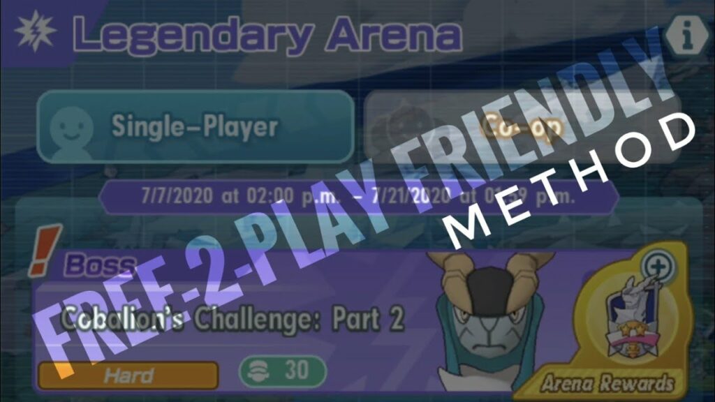 [Pokemon Masters] Legendary Arena - Cobalion's Challenge: Part 2 (F2P Friendly Method)