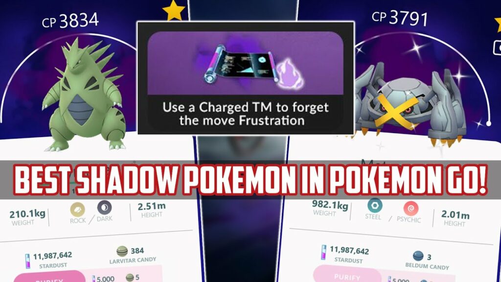 Top Shadow Pokemon Worth Powering up/Investing in Pokemon Go!