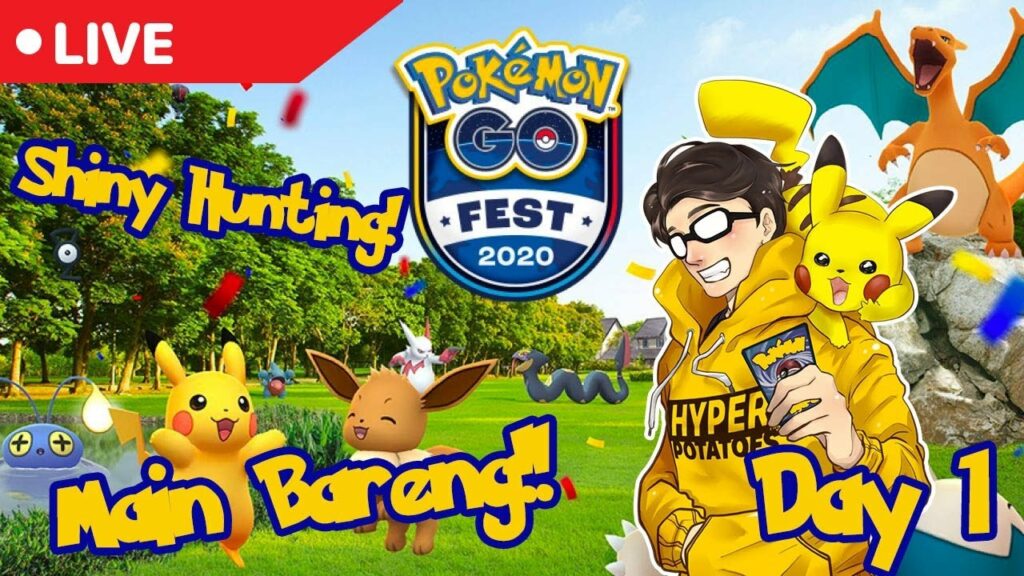 [LIVE] MABAR Pokemon GO Fest 2020! Shiny Hunting dan Quest Bareng!