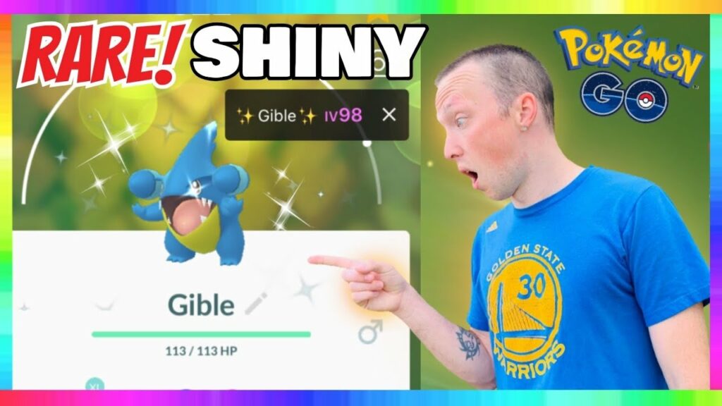 OMG! 98iv SHINY GIBLE CAUGHT IN POKEMON GO! Also Shiny Trapinch Caught! Dragon Week Event