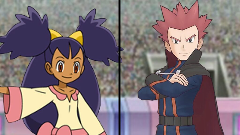 Pokemon Characters Battle: Iris Vs Lance (Dragon Master Showdown)