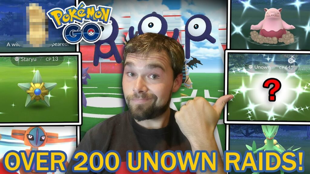 ANOTHER SHINY UNOWN AFTER 200+ RAIDS! DEOXYS RAID HOUR! (Pokemon GO Enigma Event)