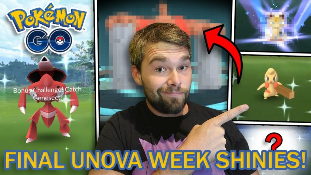 THE FINAL UNOVA WEEK SHINY CATCHES! GENESECT RAID HOUR! (Pokemon GO Unova Week)