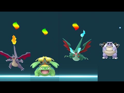 Kanto Starter Pokemon Mega Evolution (Shiny Only) in Pokemon Go!