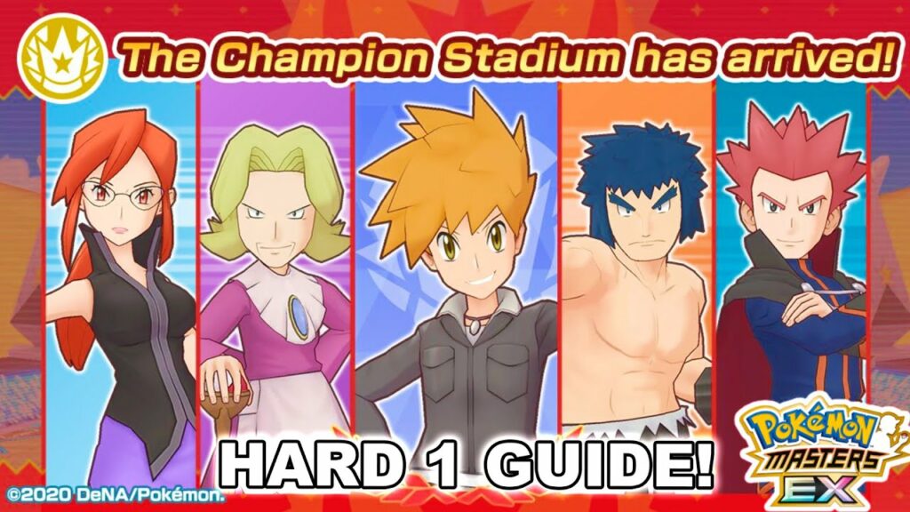 CHAMPION STADIUM HARD MODE GUIDE! | Pokemon Masters EX