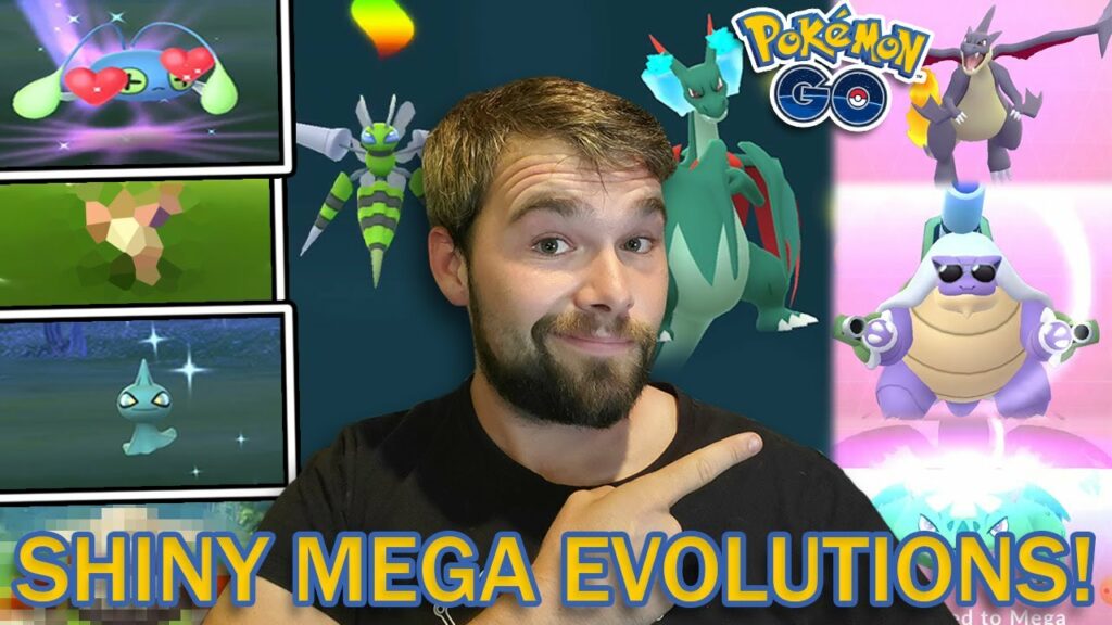 EVERY SHINY POKEMON MEGA EVOLUTION! 4 RARE SHINY POKEMON CAUGHT! (Pokemon GO)