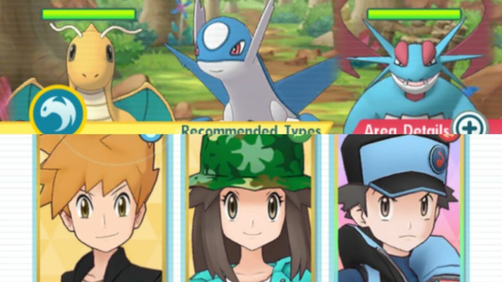 Pokemon Masters - Red, Blue, Leaf VS Latios (Legendary Arena)