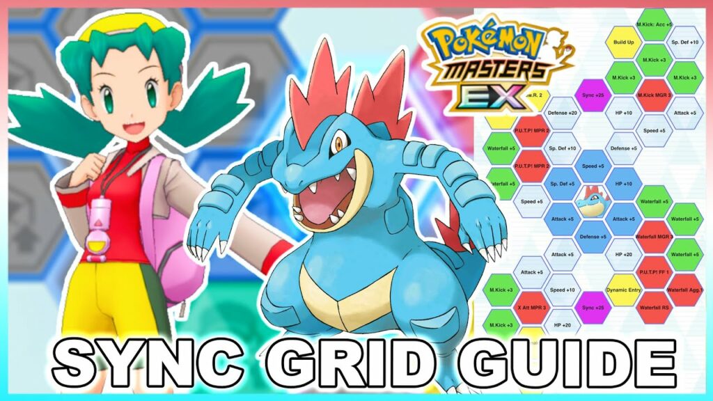 BEST FERALIGATR BUILDS! KRIS & FERALIGATR SYNC GRID GUIDE! | Pokemon Masters