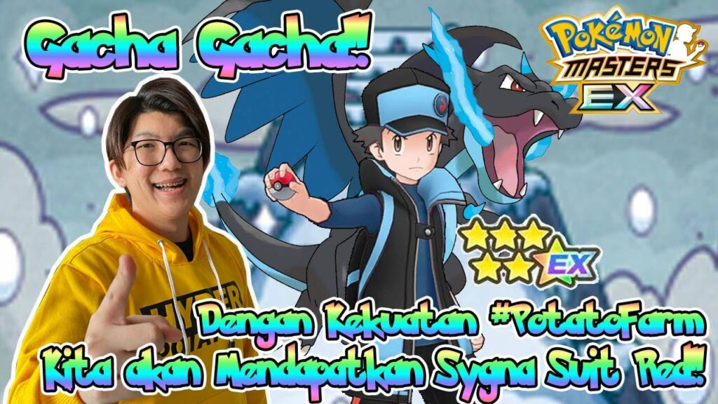 DENGAN KEKUATAN POTATOFARM! Gacha Sygna Suit Red - Pokemon Masters EX