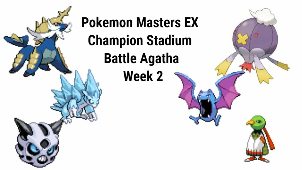 Pokemon Masters EX Champion Stadium  Kanto Challenge Battle Agatha Week 2