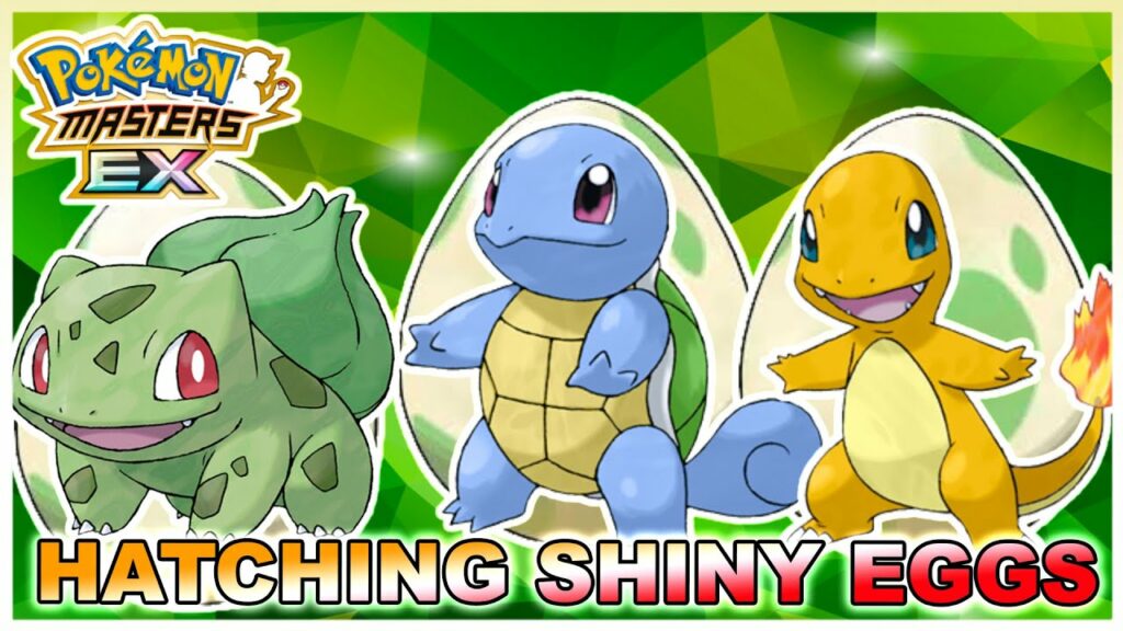 WHICH SHINY STARTERS DID WE GET??? HATCHING KANTO STARTER EGGS! | Pokemon Masters EX
