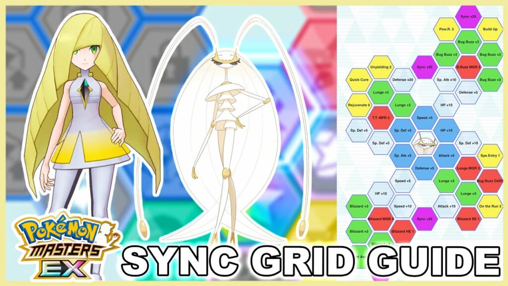 BEST PHEROMOSA BUILDS! LUSAMINE & PHEROMOSA SYNC GRUID GUIDE! | Pokemon Masters EX