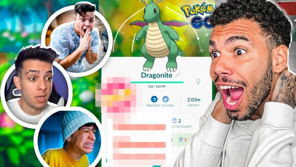 MEUS AMIGOS REAGINDO AO MEU DRAGONITE SHINY - POKEMON GO | Cris |