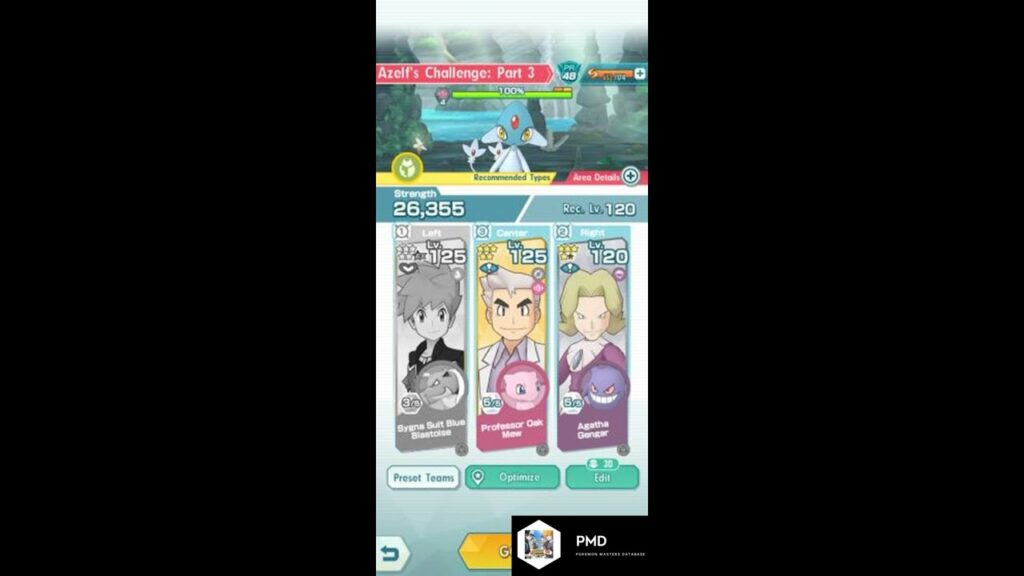 [Pokemon Masters] I tried to beat Azelf with my grandson and "wife". The young died honourably.