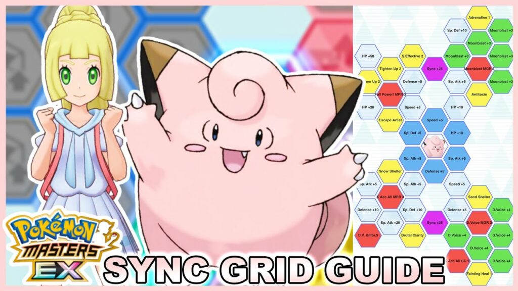 Best Lillie & Clefairy Sync Grid Build Guide! | Pokemon Masters EX