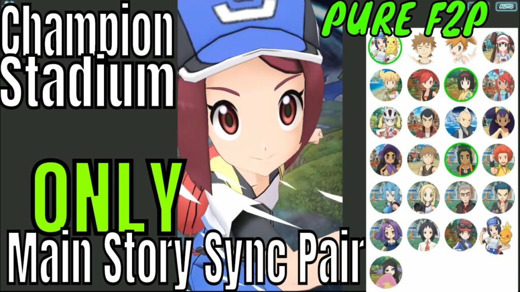 Pokemon Masters - Champion Stadium but with only Non-Gacha Sync Free Pairs (Week 4)