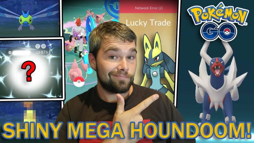 SHINY MEGA HOUNDOOM RAIDS! AMAZING LUCKY TRADE! SKITTY SPOTLIGHT HOUR! (Pokemon GO)