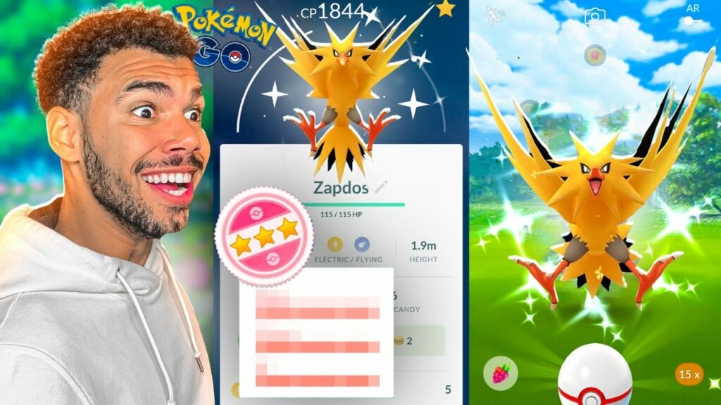 REVELANDO O IV DO MEU NOVO ZAPDOS SHINY - POKEMON GO | Cris |