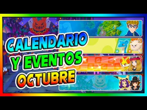 CALENDARIO, FECHAS y EVENTOS de OCTUBRE !! - Pokemon Masters Ex