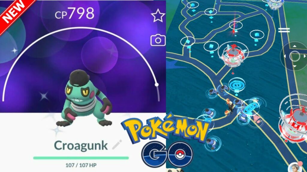 NEW SHINY HAT CROAGUNK NEST POKEMON GO