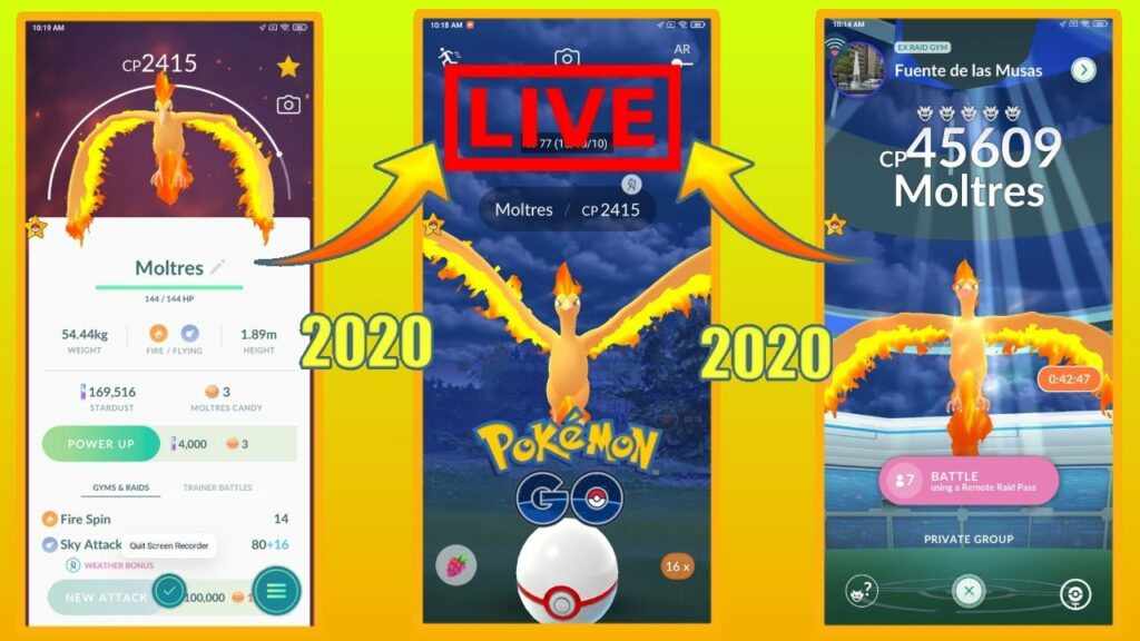 2020 | MOLTRES RAID IS HERE | POKEMON GO SPOOF | LIVE | ROAD TO 2K