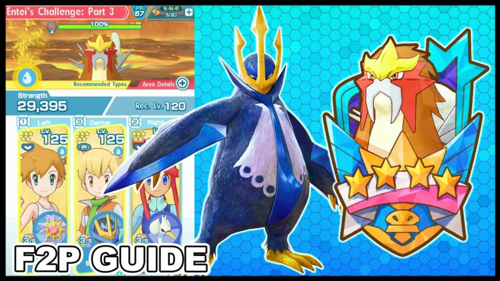 Super Easy Fully F2P Barry Sync Nuke 3v1 Entei Legendary Arena Part 3! | Pokemon Masters EX