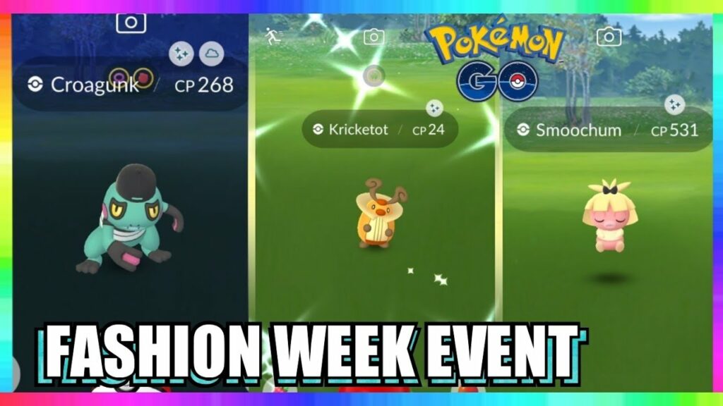 NEW FASHION WEEK EVENT IN POKEMON GO! 2x SHINY KRICKETOT CAUGHT & COSTUME POKEMON!
