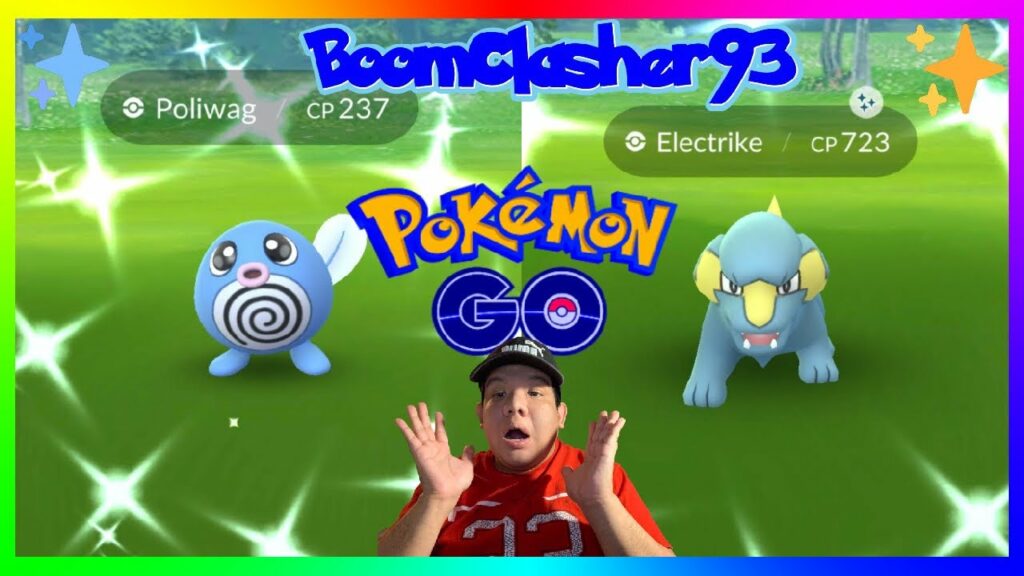 OMG 2X Full Odds Shiny Poliwag & Electrike Caught in Pokemon GO!!!!!!!