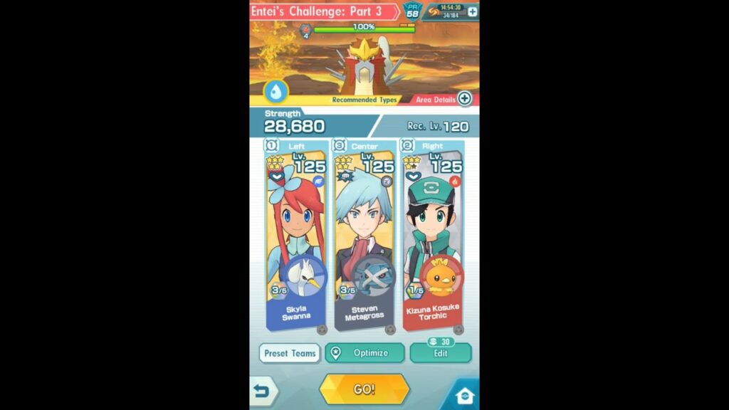 (AUTO 3X SPEED CLEAR) (ENTEI EVISCERATED) Steven 3v1 VH Entei Pokemon Masters EX