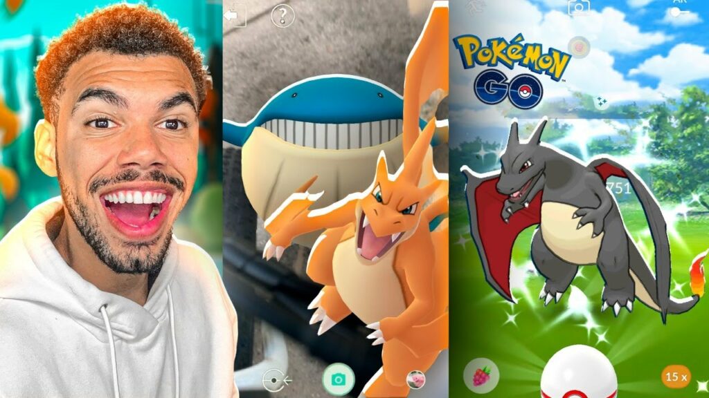 VEIO UM CHARIZARD SHINY NA FOTO - POKEMON GO | Cris |