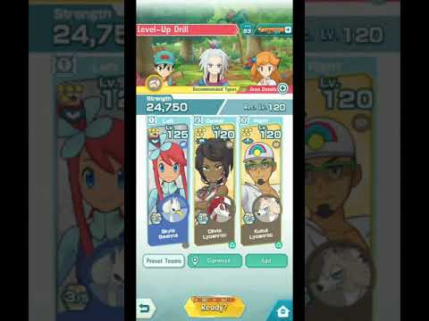 Pokemon masters training area: Level-up Drill (super hard)