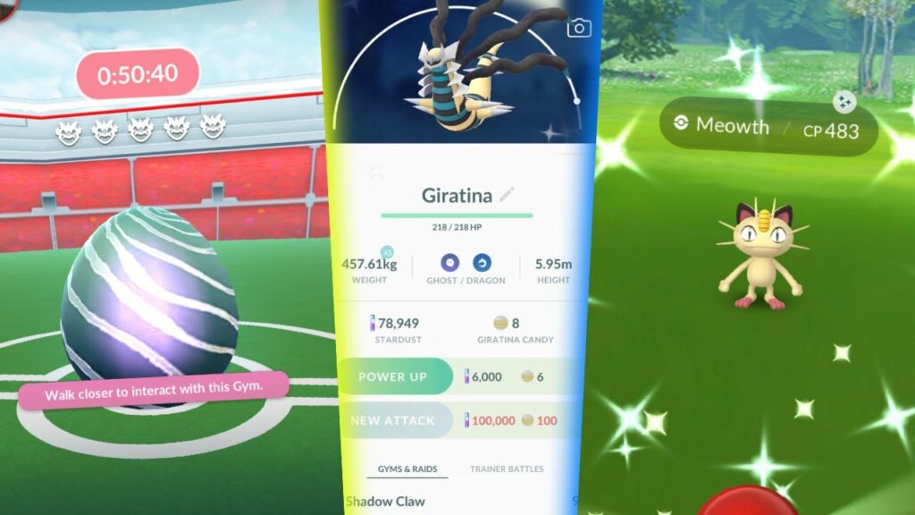 NEW SHINY ORIGIN FORM GIRATINA RAIDS IN POKEMON GO! New Meowth Research Day!