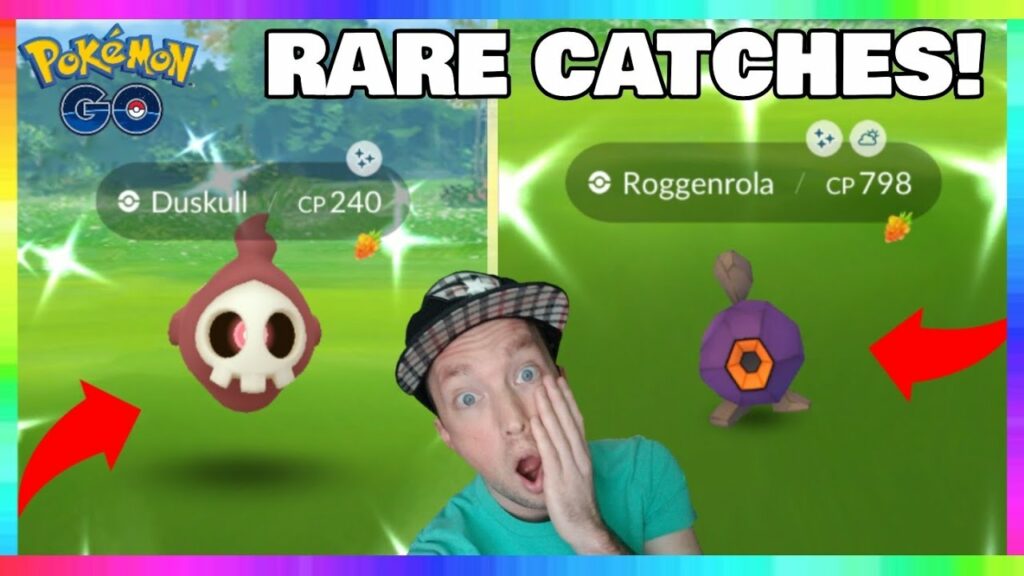 SHINY ROGGENROLA CAUGHT & SHINY DUSKULL CAUGHT IN POKEMON GO! ( INSANE REACTIONS! )