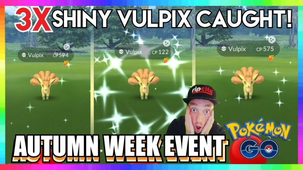 3x SHINY KANTO VULPIX CAUGHT IN POKEMON GO! New Autumn Week Event