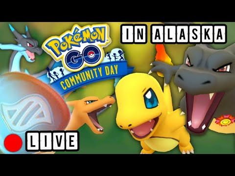 Shiny Charmander Community Day Live In Alaska || Pokemon GO