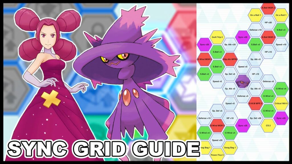 Best Fantina & Mismagius Sync Grid Builds Guide! | Pokemon Masters EX