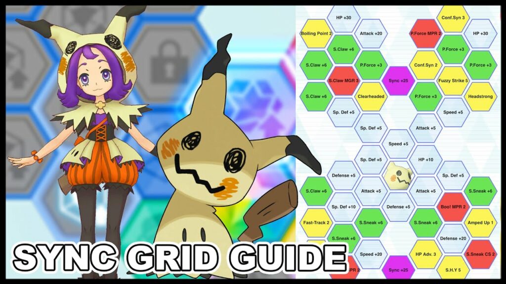 Best Halloween Acerola & Mimikyu Sync Grid Builds Guide! | Pokemon Masters EX