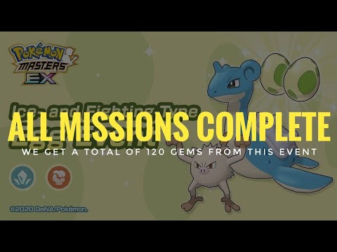 [Pokemon Masters EX] Ice- and Fighting-Type Egg Event (All Missions Complete)