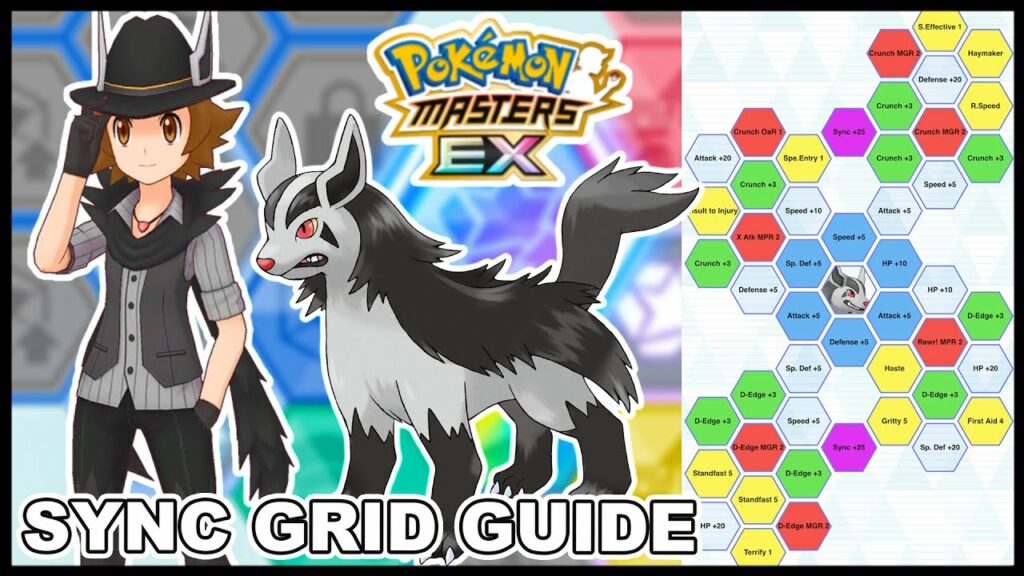 Best Halloween Hilbert & Mightyena Sync Grid Build Guide! | Pokemon Masters EX