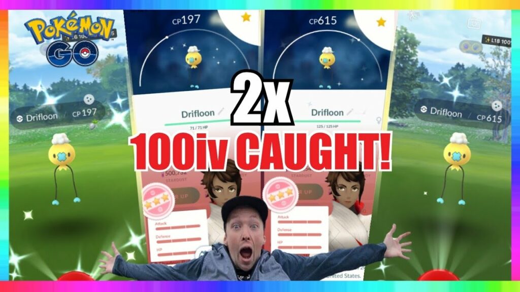 2x SHUNDO DRIFLOON CAUGHT IN POKEMON GO! ( 10x Shiny Drifloon on Stream )