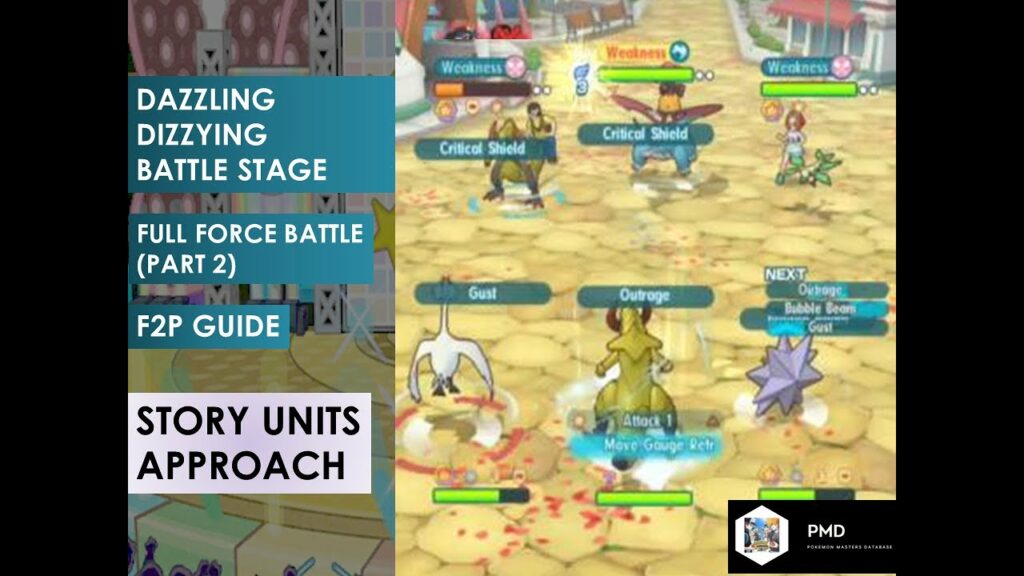 [Pokemon Masters] Dazzling Dizzying Battle Stage Full Force Battle Part 2 F2P Guide