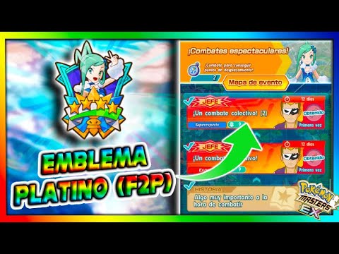 EMBLEMA PLATINO (F2P) - Combate Espectacular - Pokemon Masters Ex
