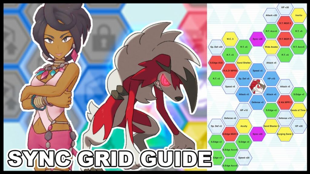 Best Olivia & Lycanroc Sync Grid Builds Guide! | Pokemon Masters EX