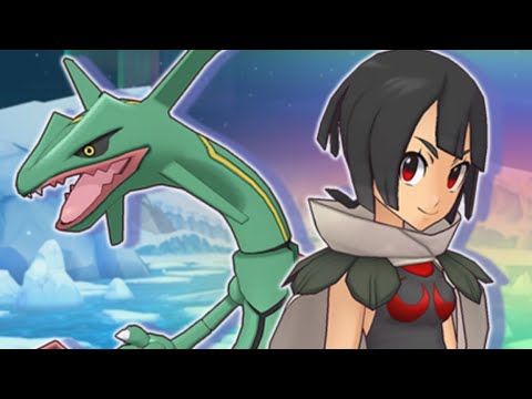 Pokemon Masters EX: Ultra-Hard Zinnia & Rayquaza The Dragon That Rules The Sky Story Event
